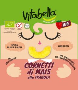 Organic Corn Puffs Strawberry - Vitabella